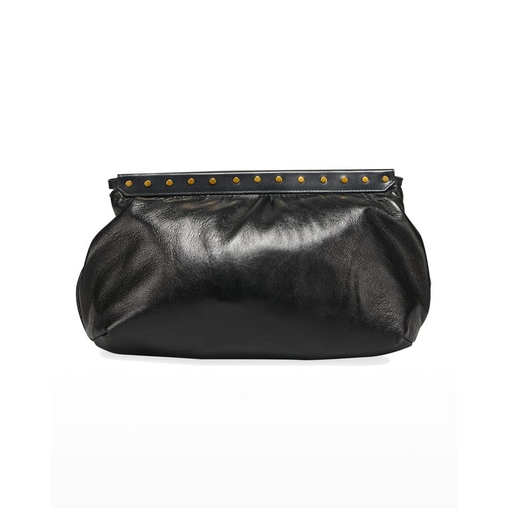 Isabel Marant Luz Studded Clutch ~ Black